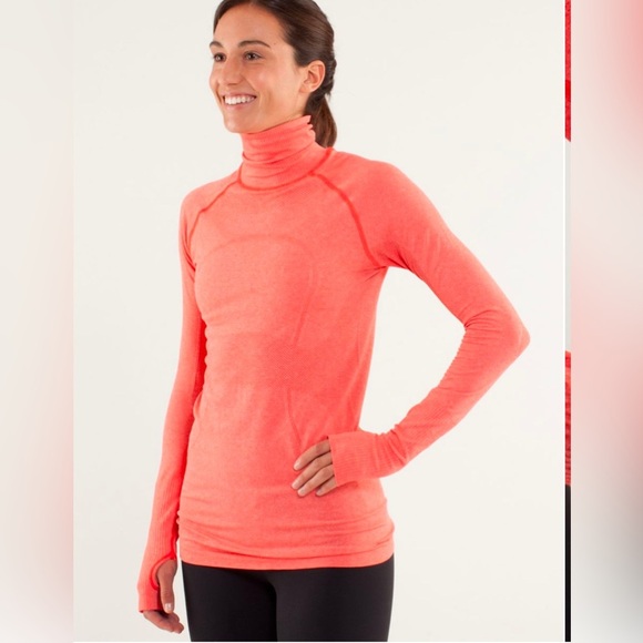 Lululemon Run: Swiftly Turtleneck in Love Red Size 4 - Picture 6 of 9